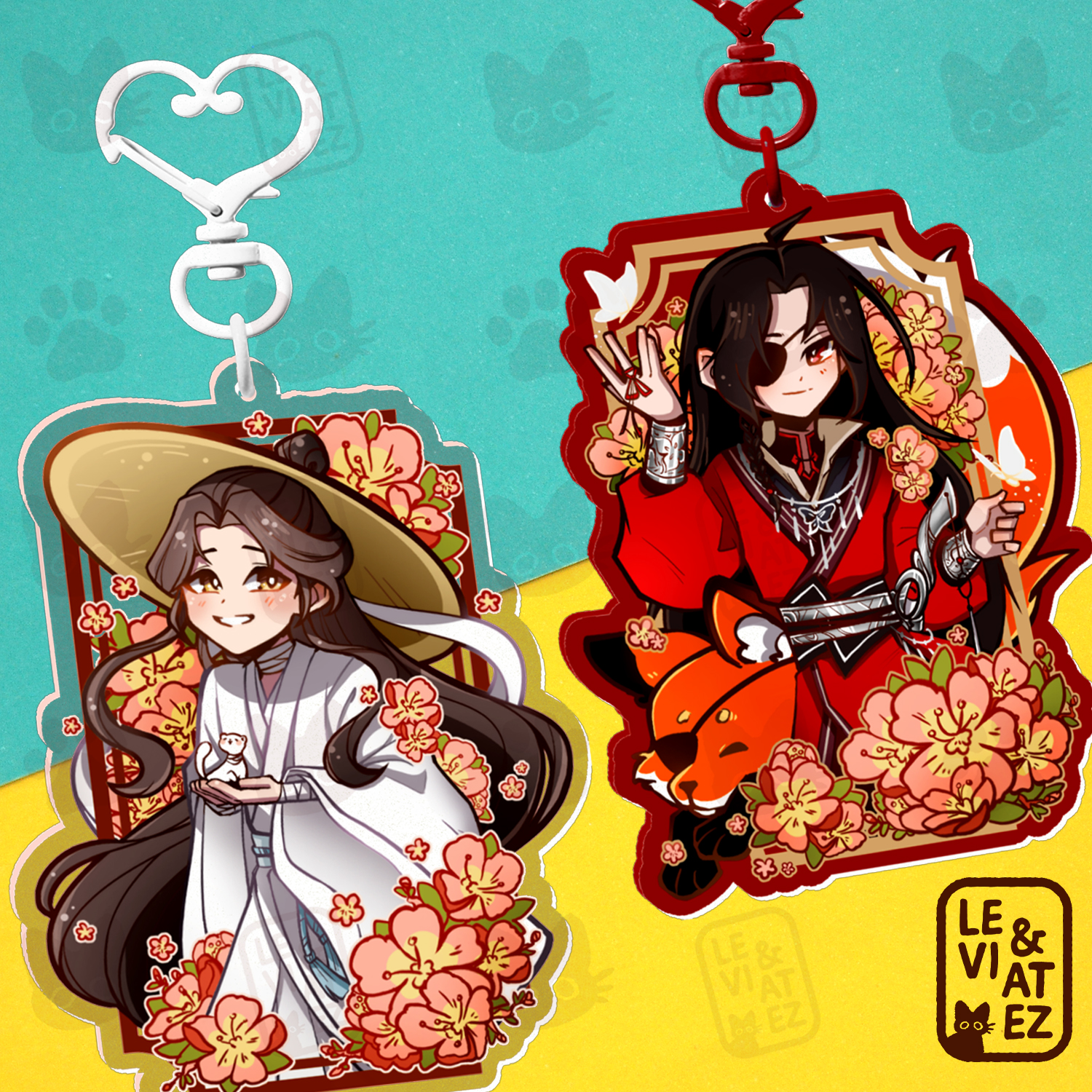 Xie Lian/Hua Cheng keychains| TGCF (Heaven Official's Blessing)