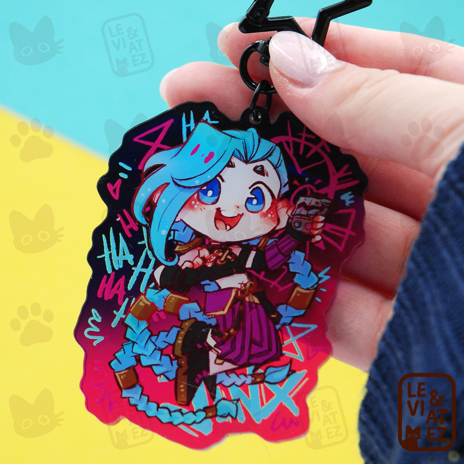 Gradient Keychain - Jinx | Arcane